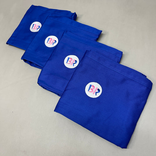 BASKIN ROBBINS 4-PACK! Uniform Waist Apron One Size Blue (New)