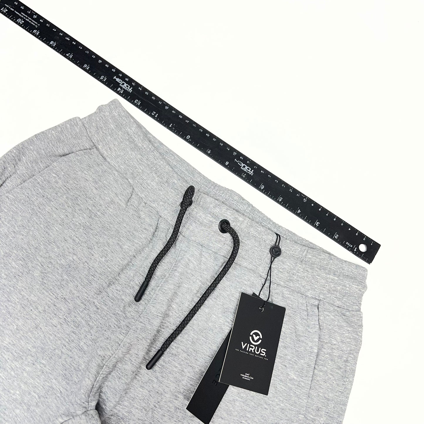 ICONX Drawstring Joggers Biofleece Construction  Men's Sz S Heather Grey