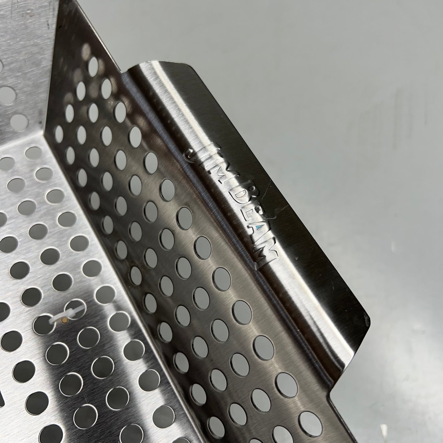 ZA@ JIM BEAM Stainless Steel Square Grilling Wok 13.5"x11"x2.5" Chrome JB0127