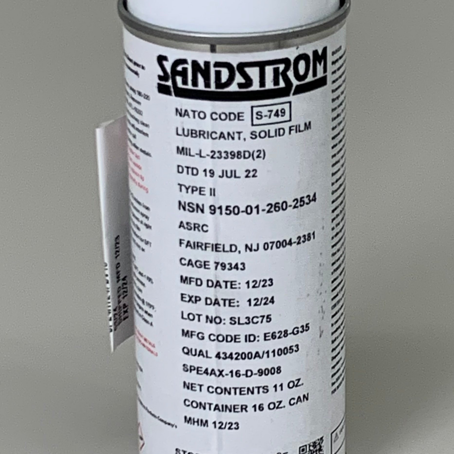 SANDSTORM (4 PACK)Lubricant Solid Film Bonding Industrial Equipment BB12/24 16oz