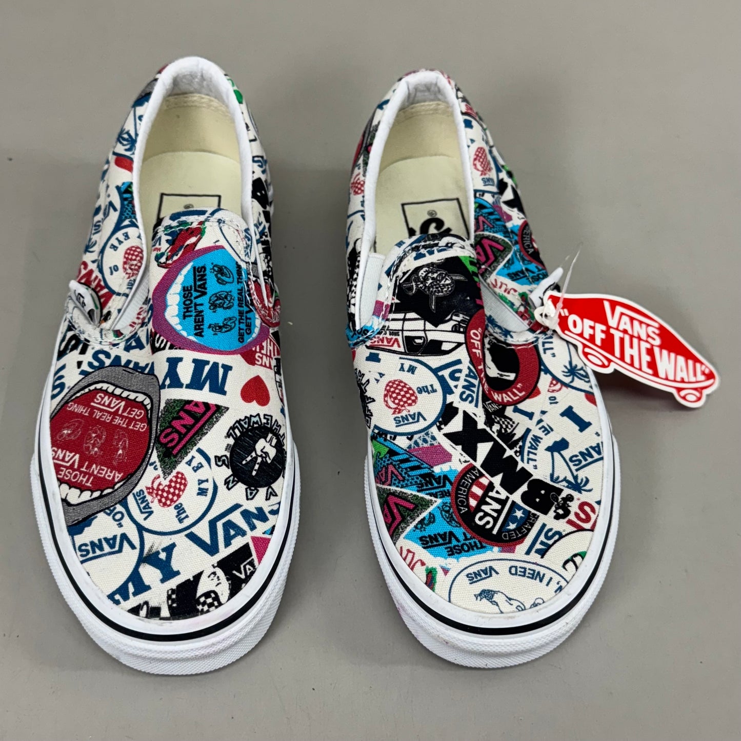 VANS "I Love My Vans" Off Walls Slip-On Women's 5.0 Men's 3.5 Multicolor Pattern