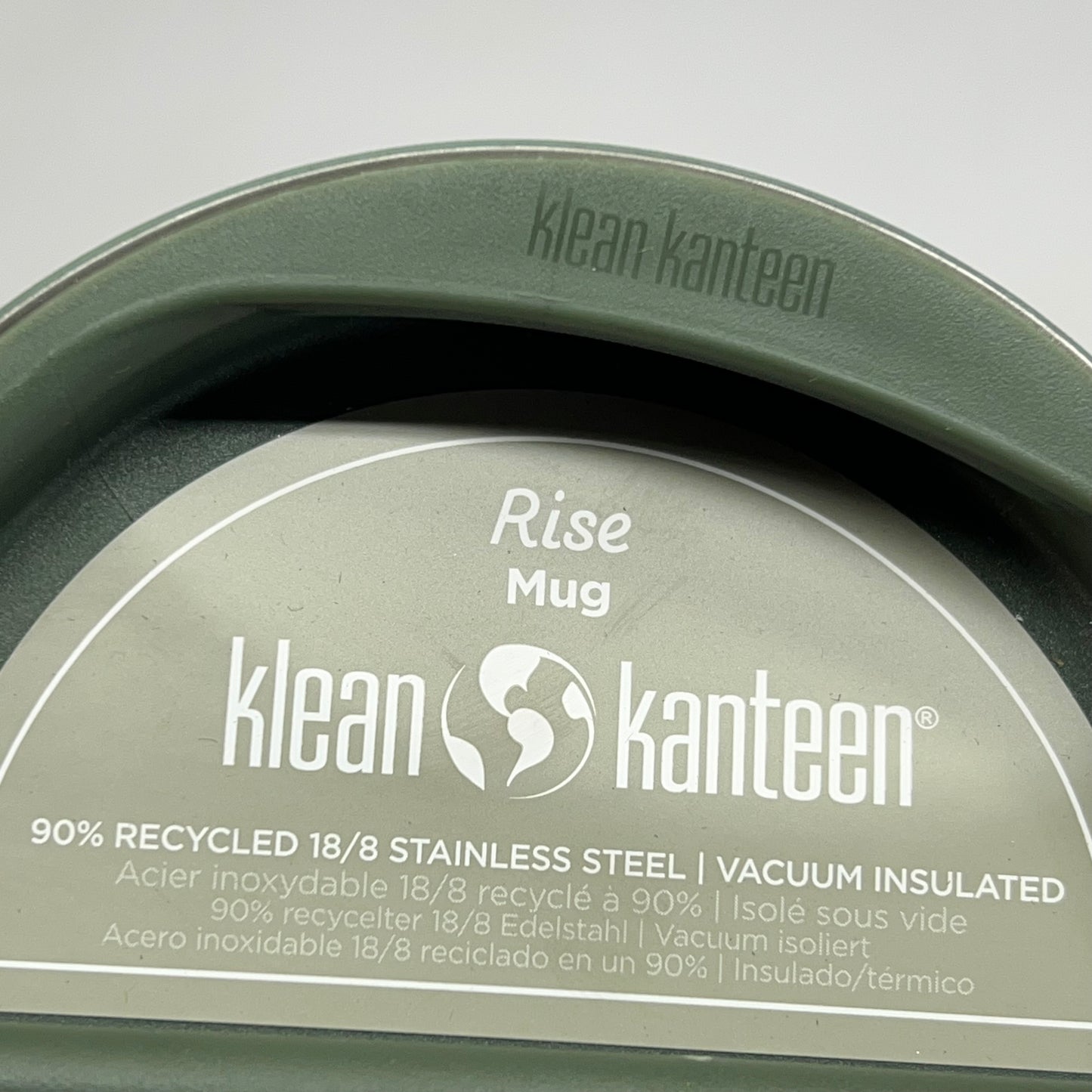 ZA@ KLEAN KANTEEN Rise Mug W/ Flip Lid W/ Taylor Farms Company Logo 14 Oz Sea |Spray 1010194