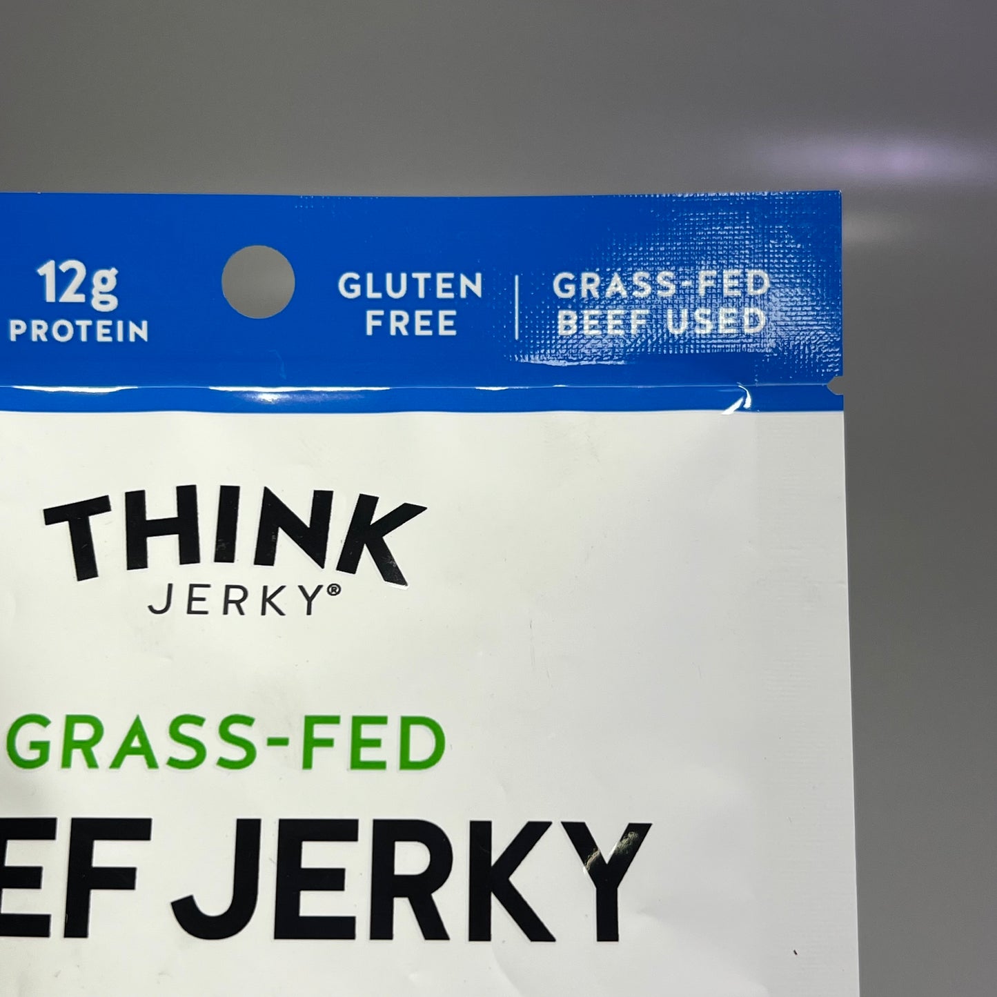 THINK (10 PACK) Gluten Free Grass Fed Classic Flavor Beef Jerky 1 Oz BB 11/26
