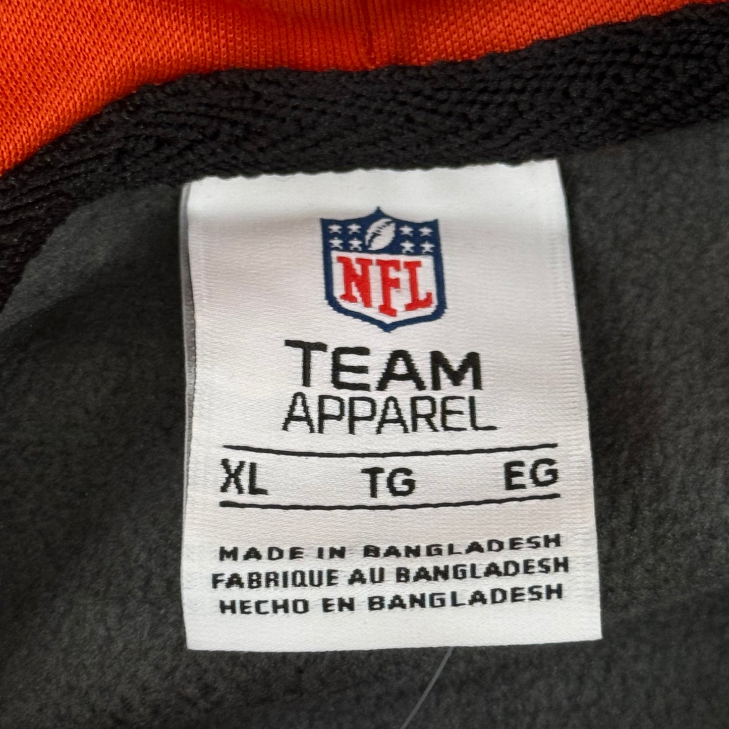 NFL Cincinnati Bengals Hoodie AFC North Sweatshirt Pullover SZ XL Black 1802967