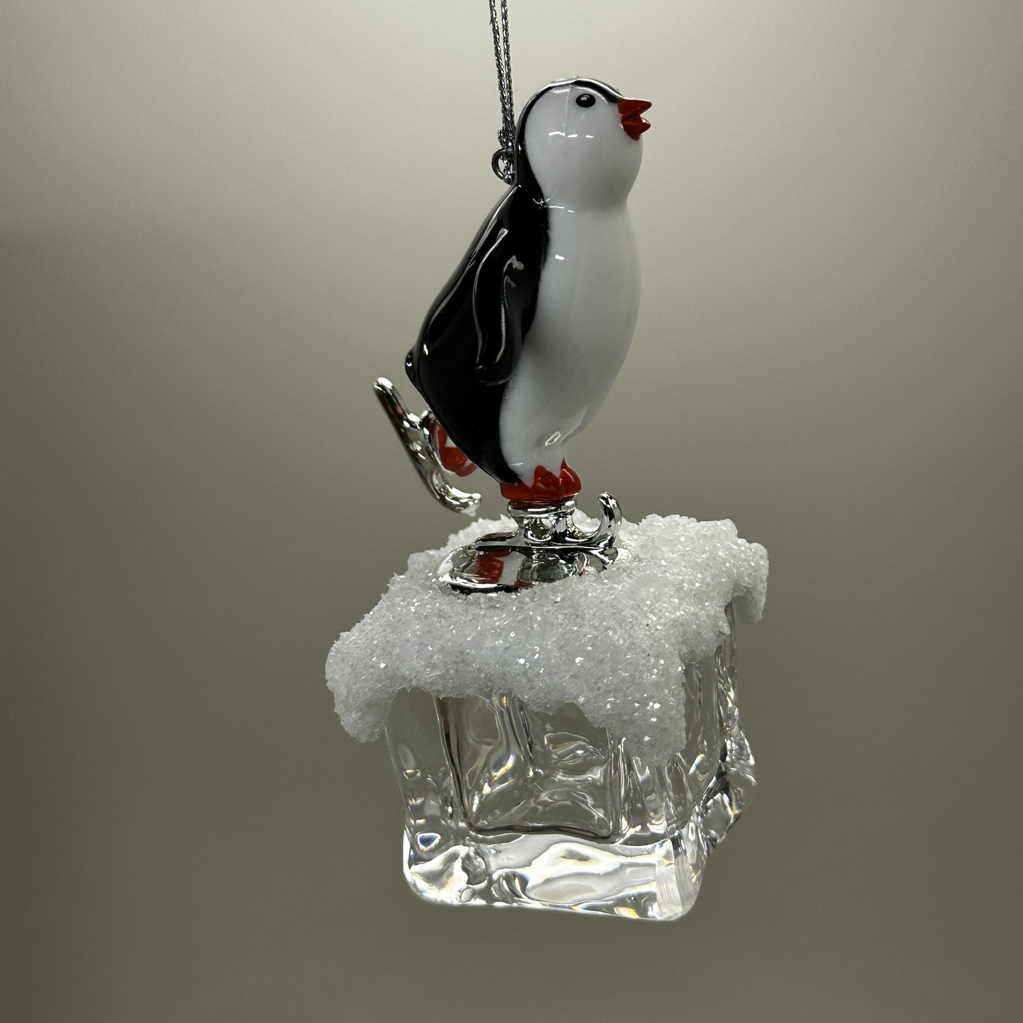 KURT S. ADLER Penguin On Ice Skater Christmas Ornament 4.25" T2458