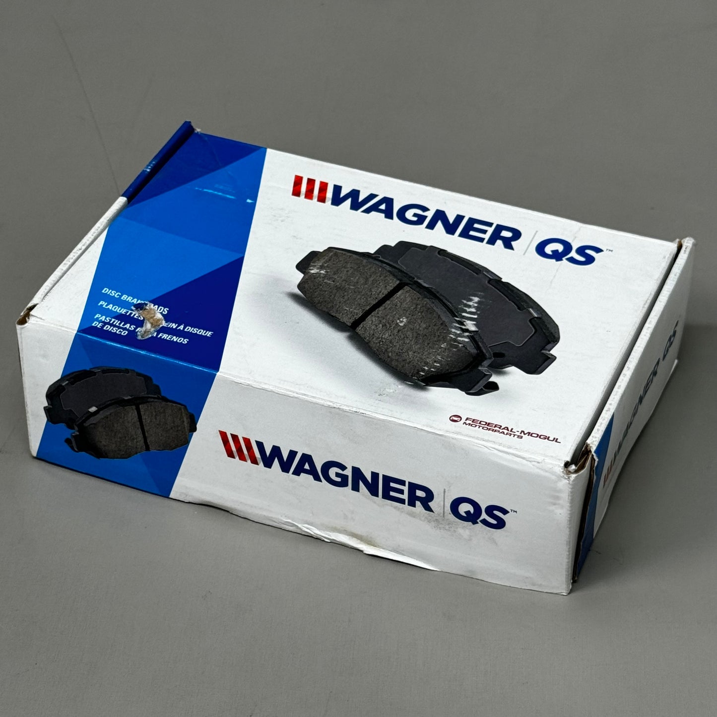 WAGNER QS Ceramic Disc Brake Pad Set 1 1/2" x 5" Black ZX763