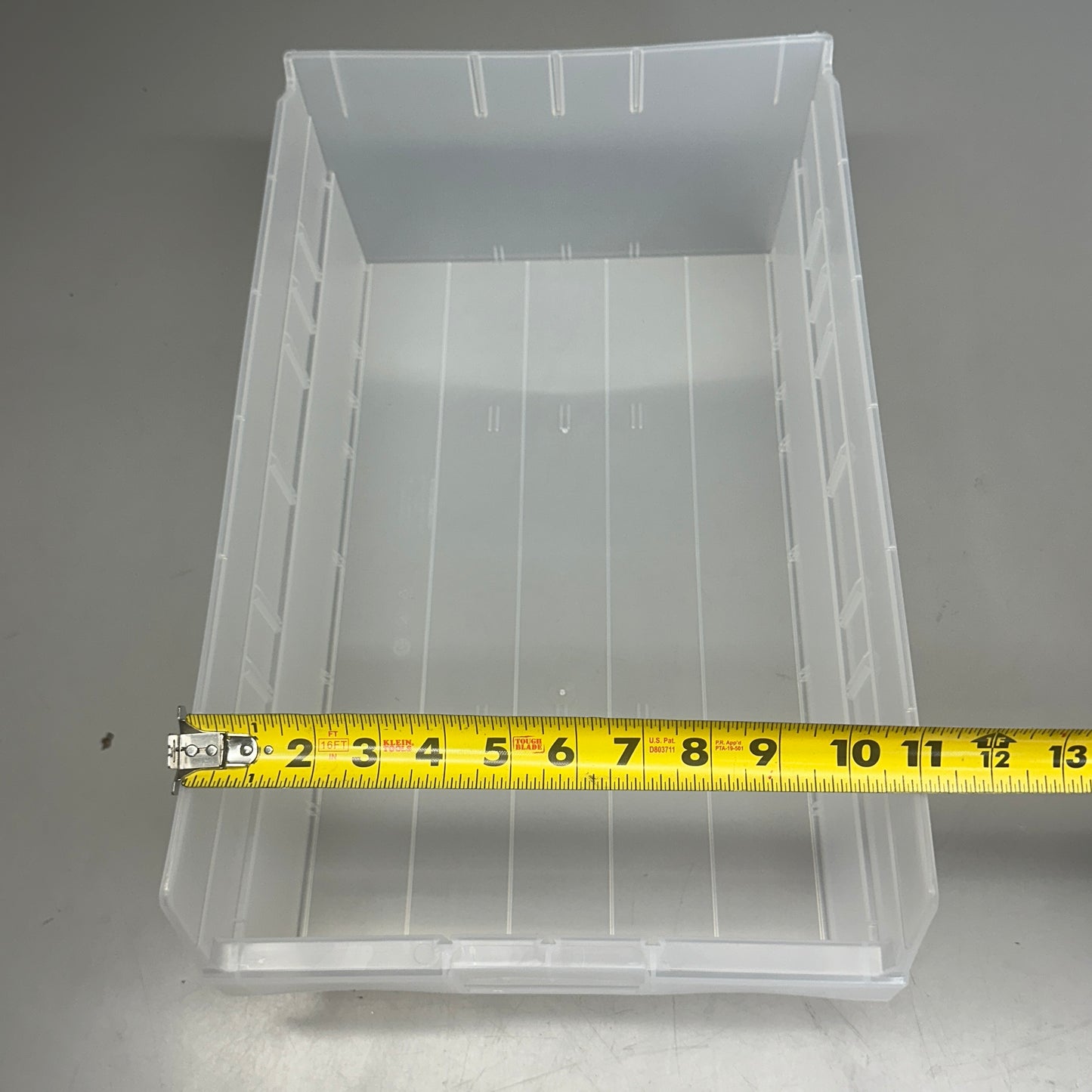 ORBIS Shelf BIN Clear 17 1/2 in x 8in x 11-1/8in SB1811-6SECLM