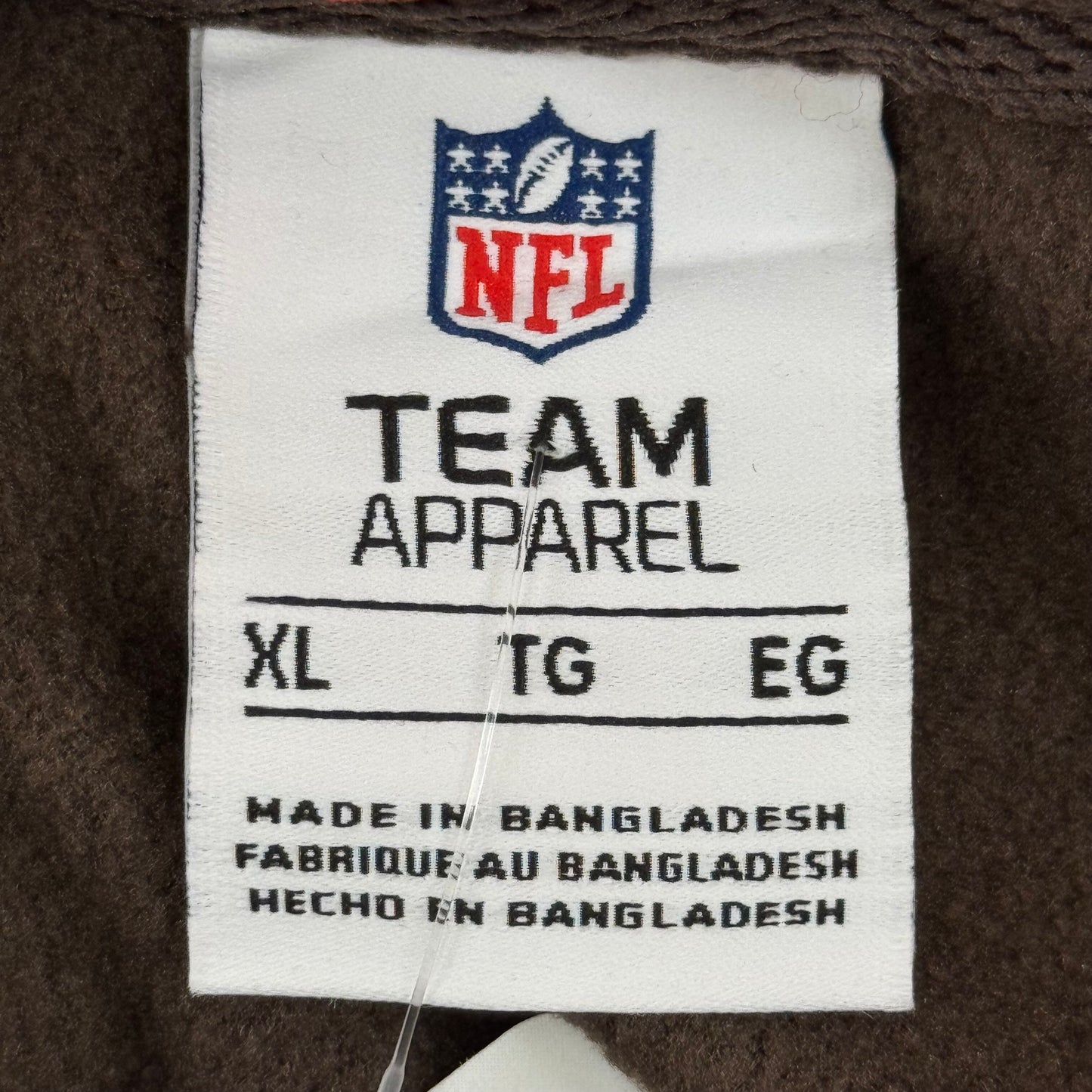 NFL Cleveland Browns Hoodie AFG North Sweatshirt Pullover XL Brown 1802967