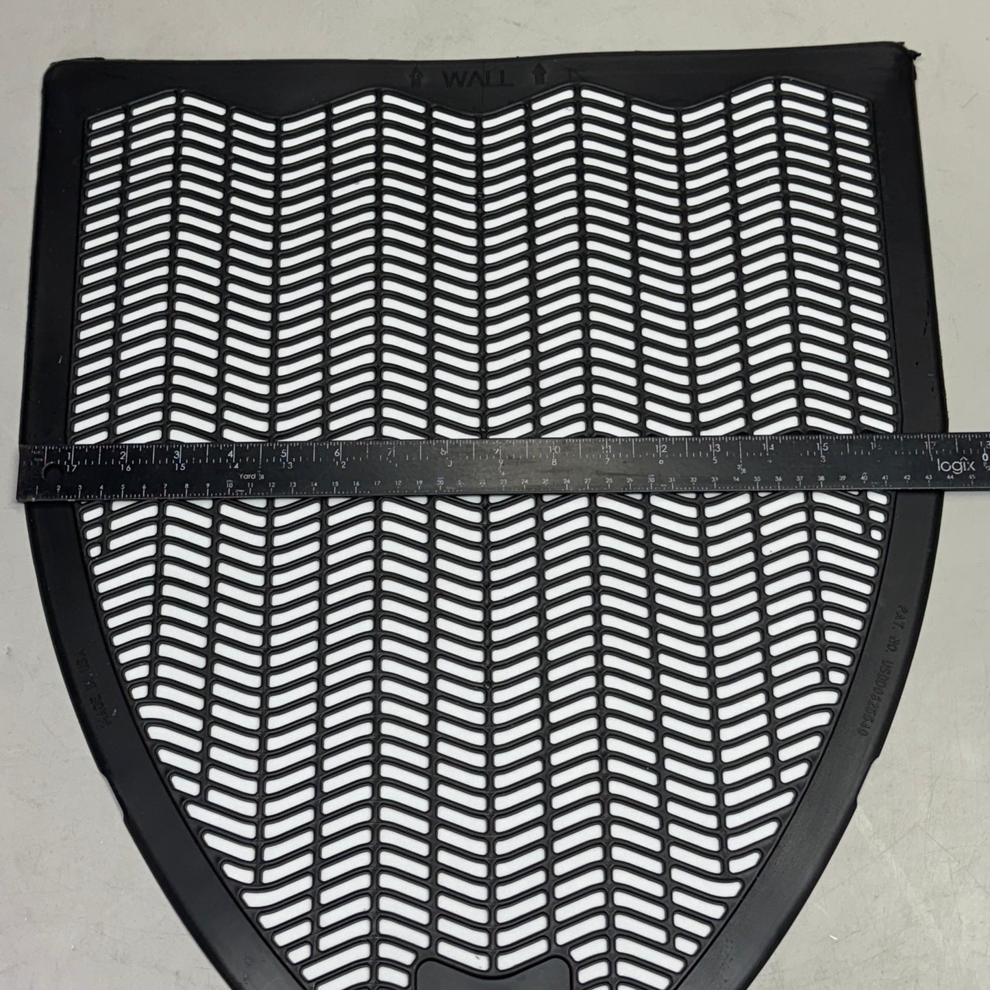 COASTWIDE PROFESSIONAL (6 Pcs) Urinal Floor Mat 20" x 17.5" Black