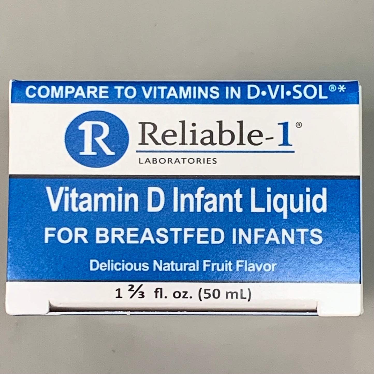 RELIABLE 1 (3 PACK!) Vitamin D Infant Liquid 50 mL 050502309 BB-08/2025