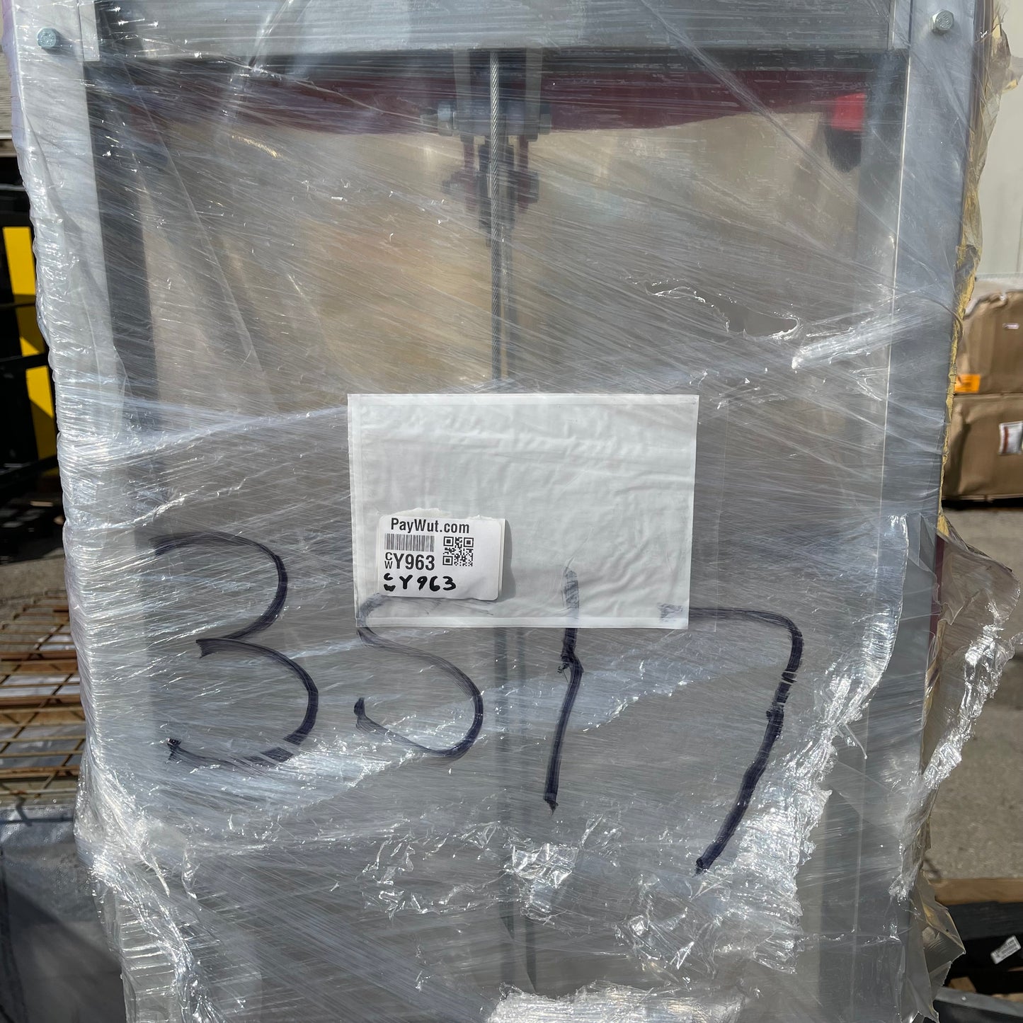 WESCO Hand Winch Lifter, Counter Balance Straddle 68"x47"x29", 500 lbs cap Red 273517 (B)