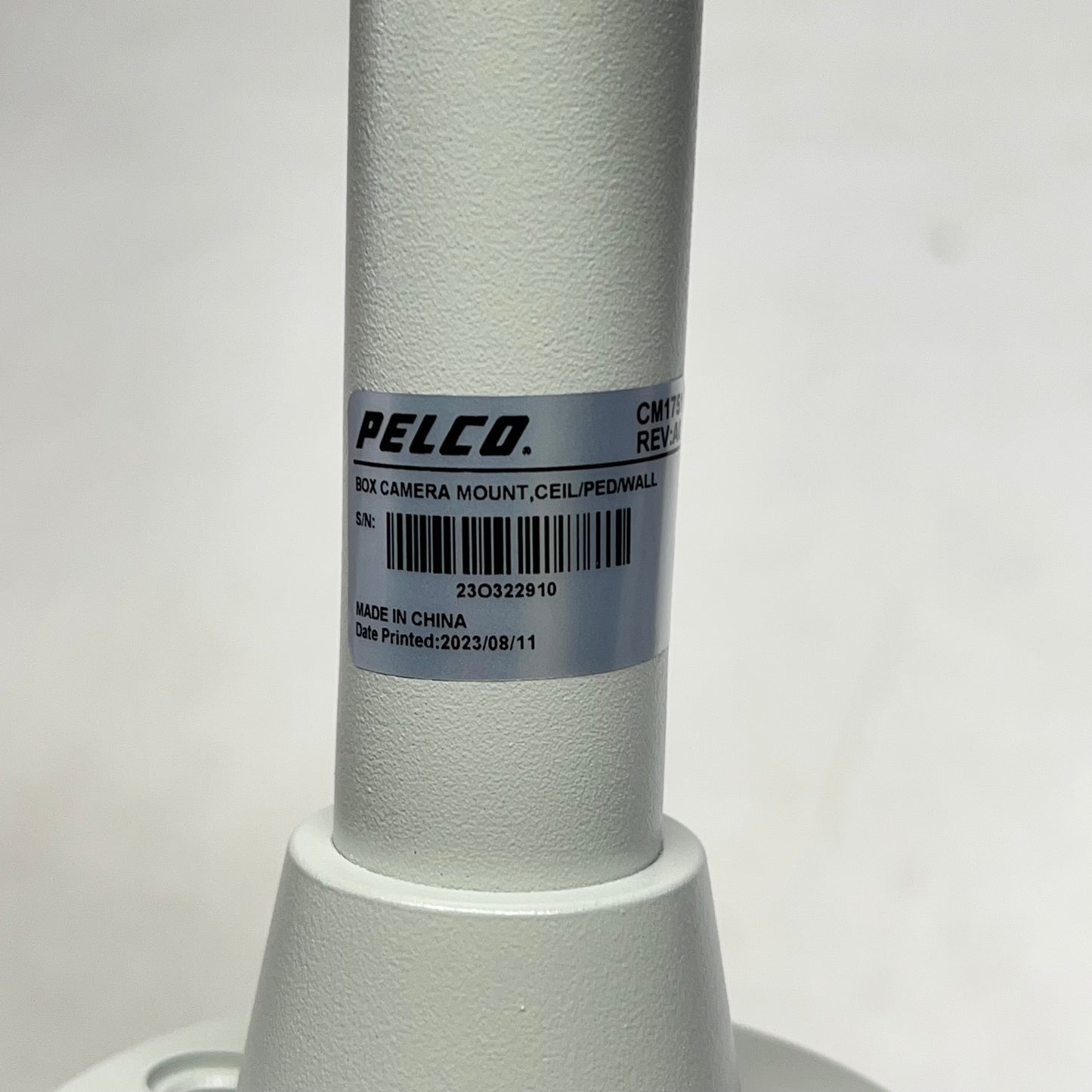 PELCO Universal Gang Box, Wall, Ceiling Or Pedestal Camera Mount CM1751