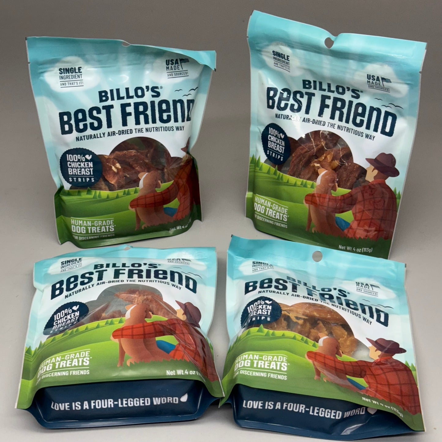 ZA@ BILLO’S BEST FRIEND (4 PACK) Chicken Breast Strips 4 oz Each BB 10/24