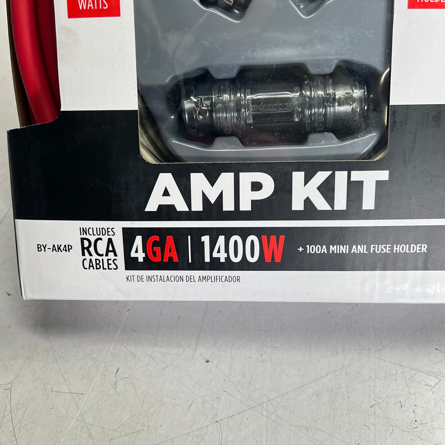 METRA Wire Installation Kit Rca Patch Cables 1400W Amplifier 4AWG BY-AK4P