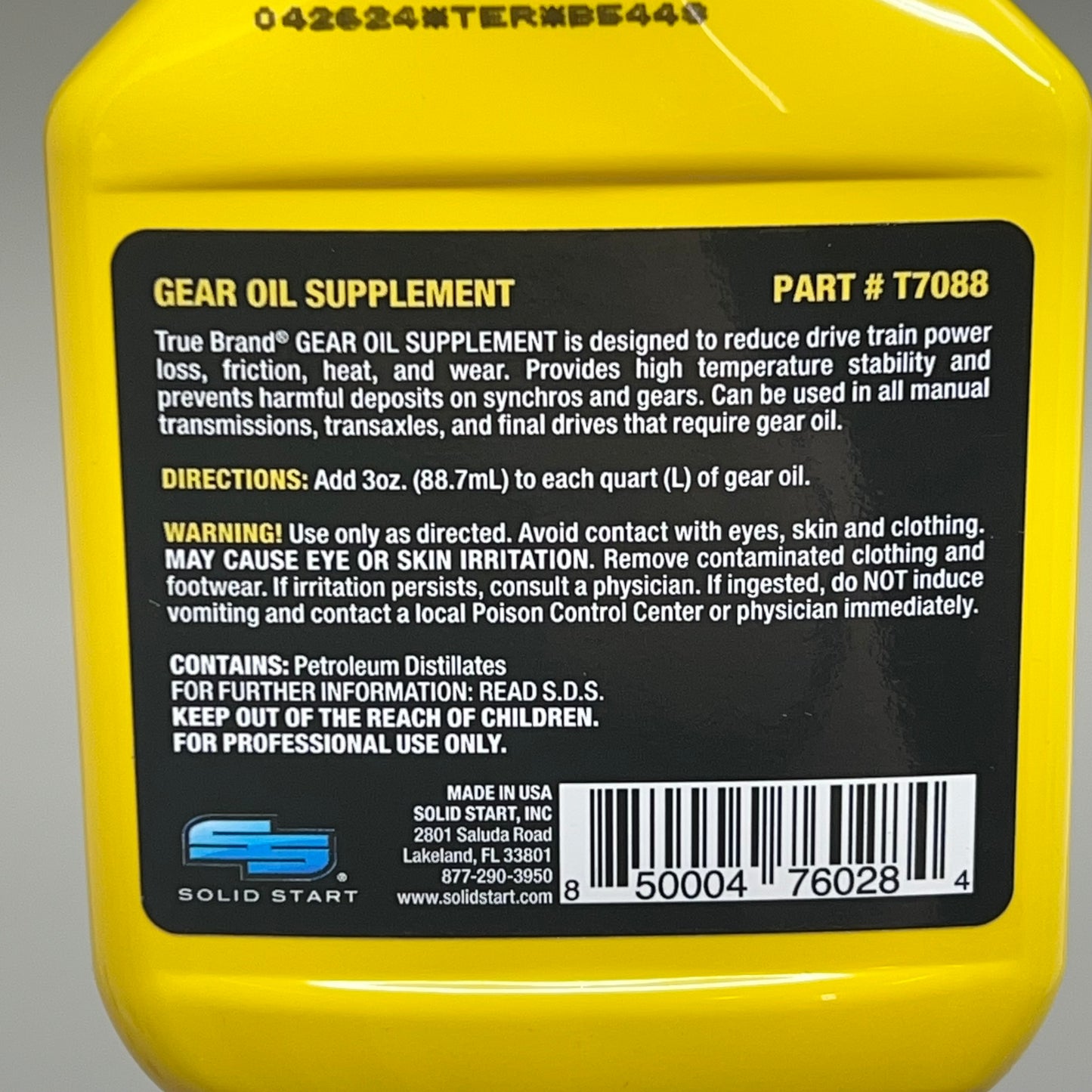 TRUE BRAND (3 PACK) Gear Oil Supplement High Temperature Stability 8 fl oz T7088