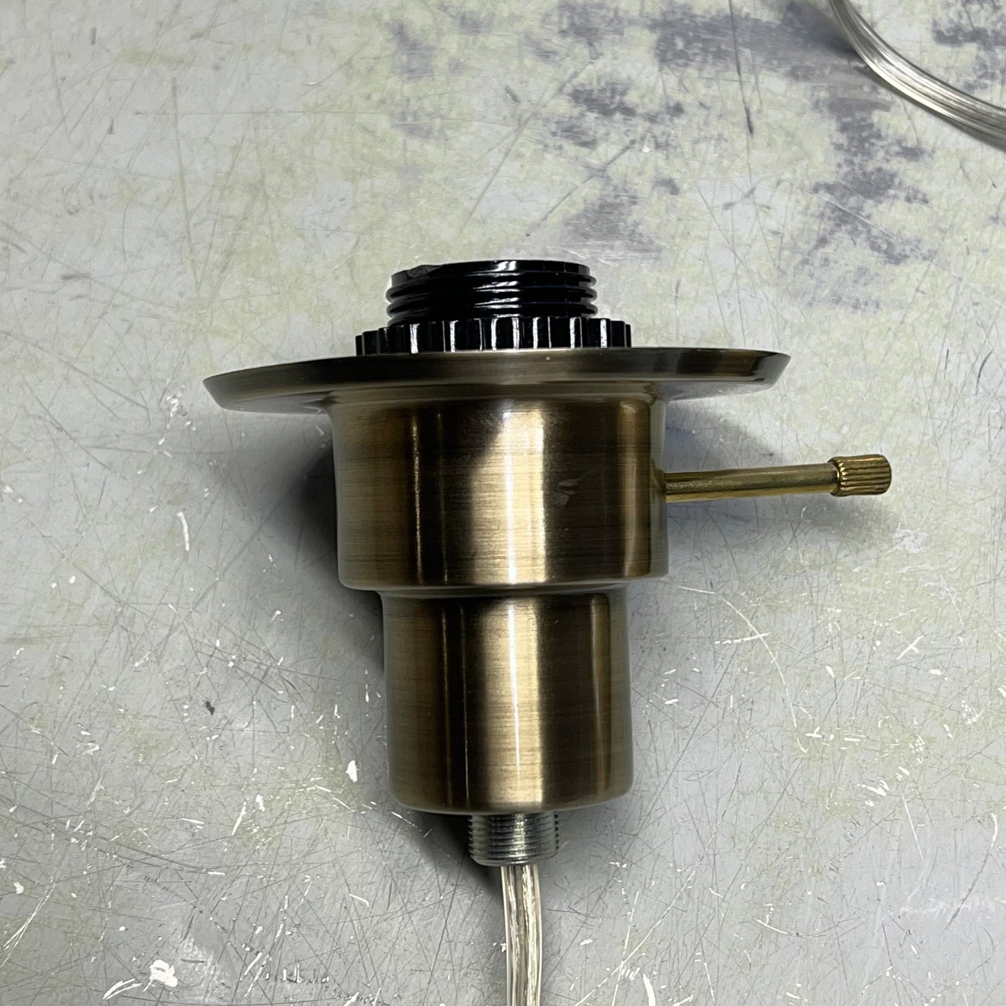 ZA@ ARLEC AMERICA  Torchiere Floor Lamp W/ Bulb 71" Brushed Brass AFL022BRUS-W