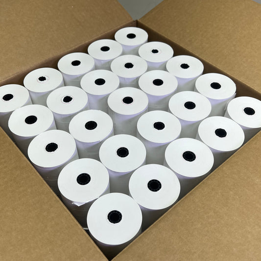 ZA@ PAPER ROLLS (50 PACK) Thermal Receipt Roll Paper 3 1/8" X 230' White 9078-0565