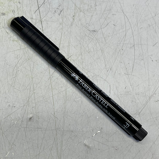 FABER-CASTELL (5 SET) PITT Fude Artist Hard Pen Pigmented India Ink 199 Black