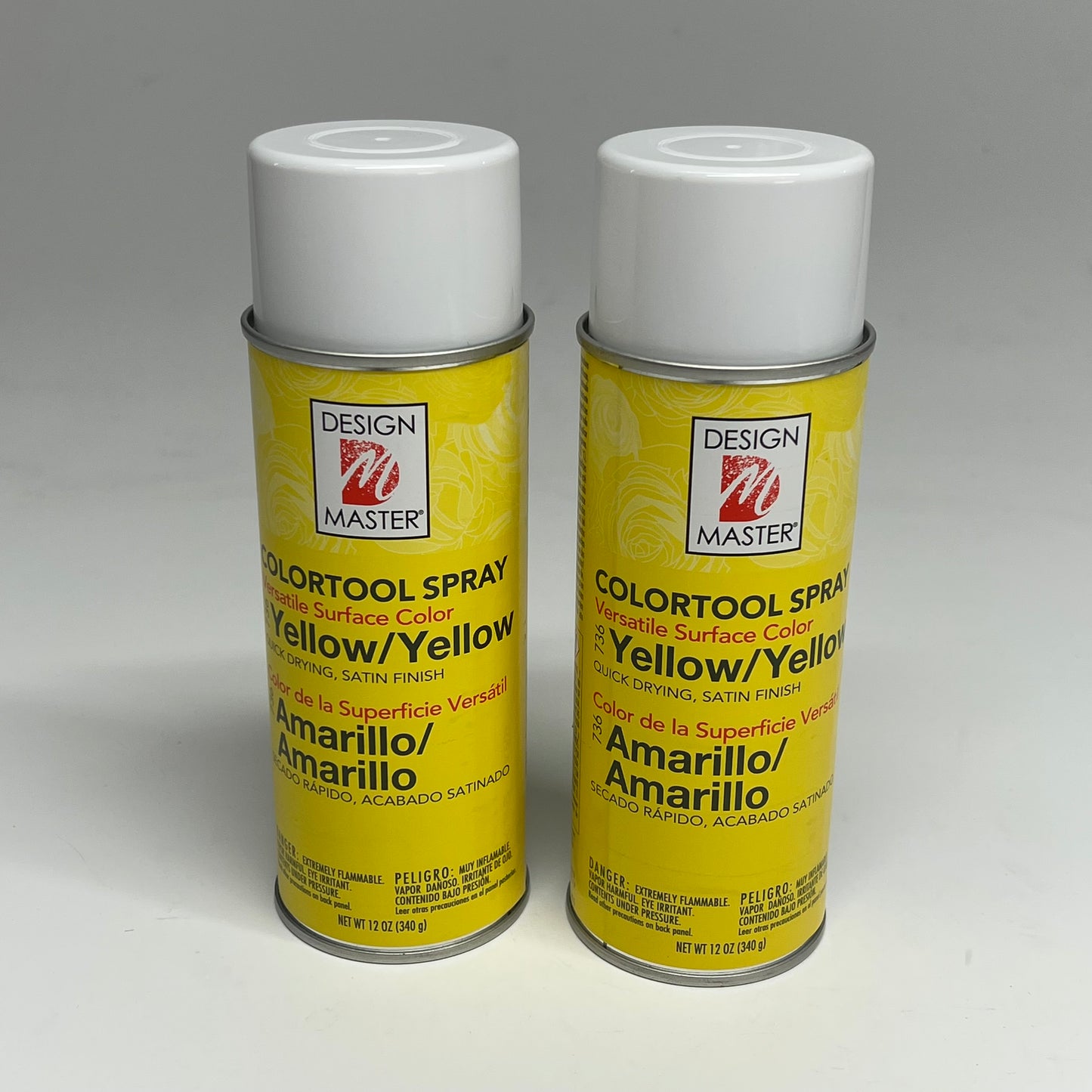 DESIGN MASTER (2 PACK) Colortool Spray Versatile Surface Color 12 Oz Yellow 736