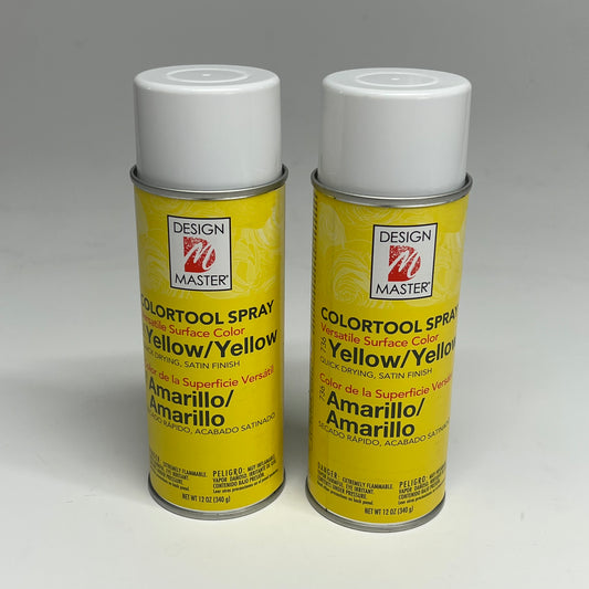 DESIGN MASTER (2 PACK) Colortool Spray Versatile Surface Color 12 Oz Yellow 736
