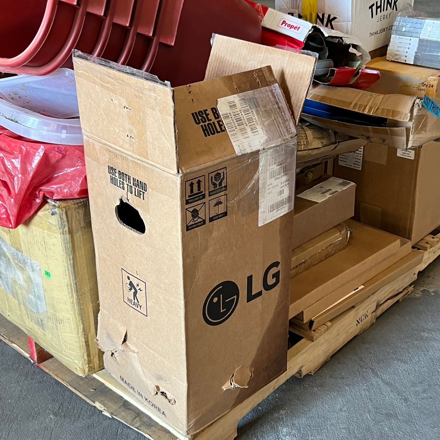 ZA@ Pallet of Emblem for Commercial Pizza Oven, Red Container, Coding Labels, Door Panel Cover, Etc... (AS-IS)