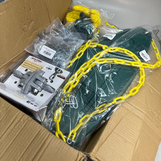 GORILLA PLAYSET Extreme Duty Swing Set Assey W/ Hardware & Rock Climbing Rocks