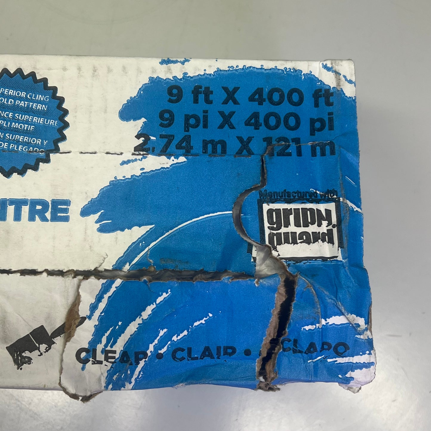 ZA@ STEEL COAT High-Density Painters Plastic 400'x9' Clear FG-P9941-06D (As-is)
