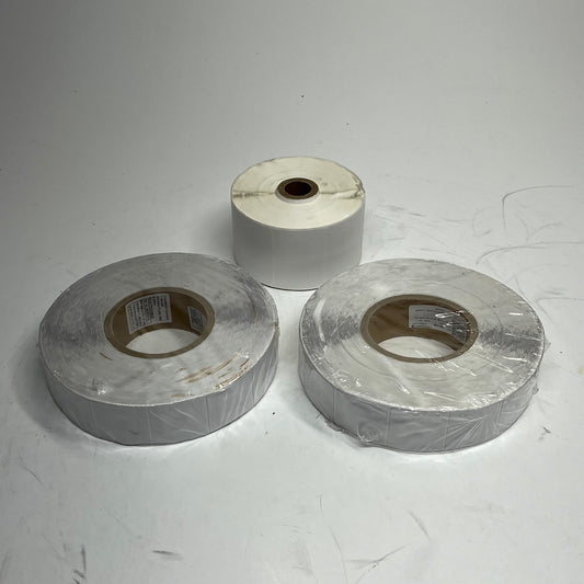 ZA@ (LOT OF 4) Adhesive Sticker Labels  2.5"x2" White