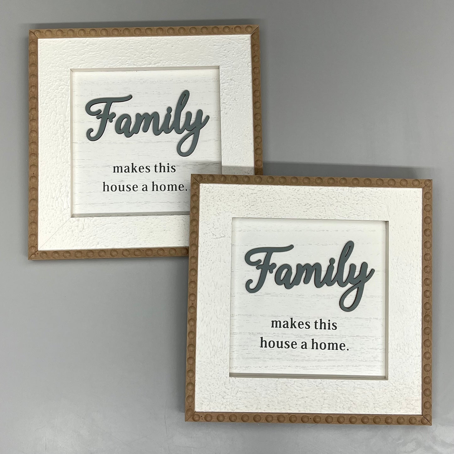 ASHLAND (2 PACK) Framed Wooden Wall Decor Family Makes This House a Home 734823