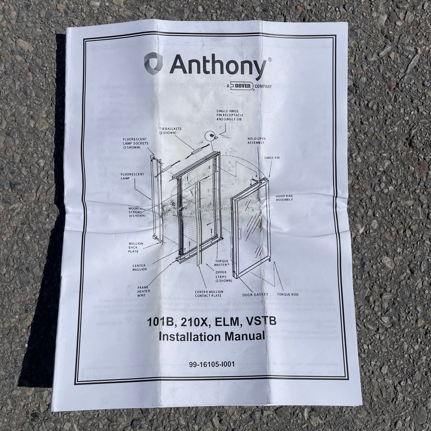 ZA@ Pallet of ANTHONY Coolrite / Freezrite Door Parts (AS-IS)