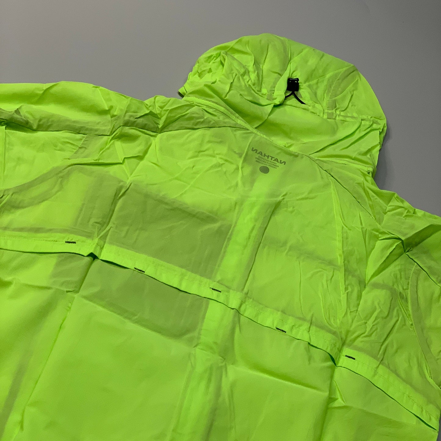 NATHAN Stealth Jacket W/ Hood Women's Acid Lime Size Large NS90060-50061-L