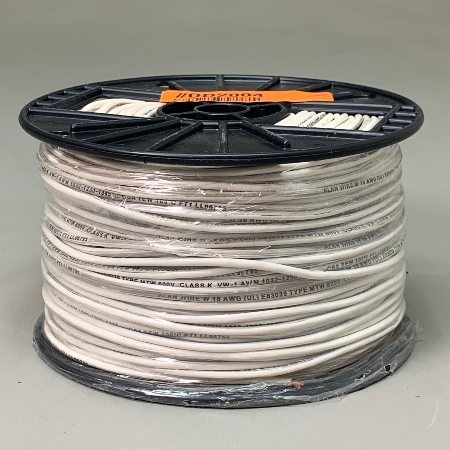 AWM Style 1032 500 FT 16 AWG Appliance Wire 26 Strand White 16MT21 (New)