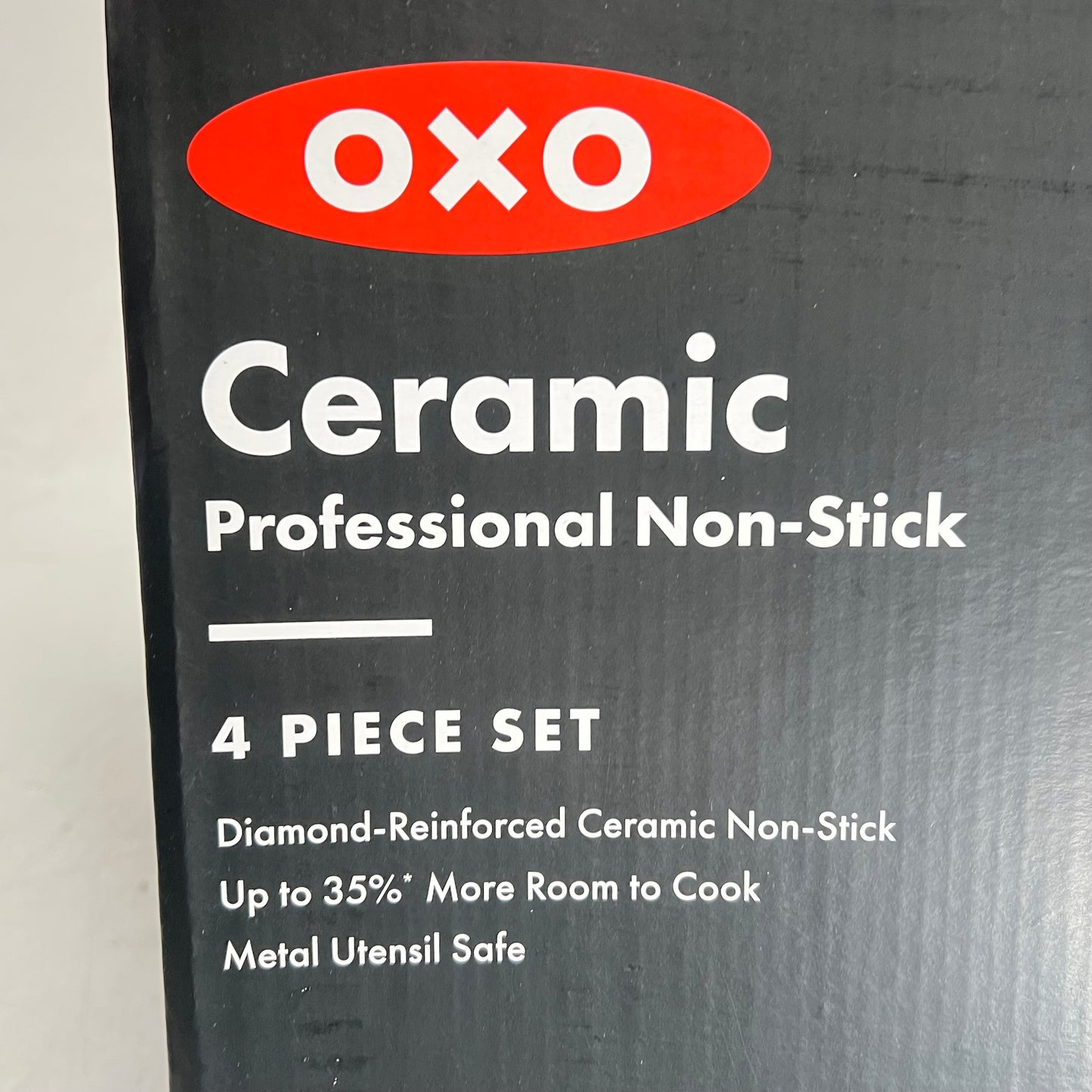 OXO (4 PIECE) Professional Ceramic Non-stick Sauce Pan Set 2.3qt - 1.7qt Black