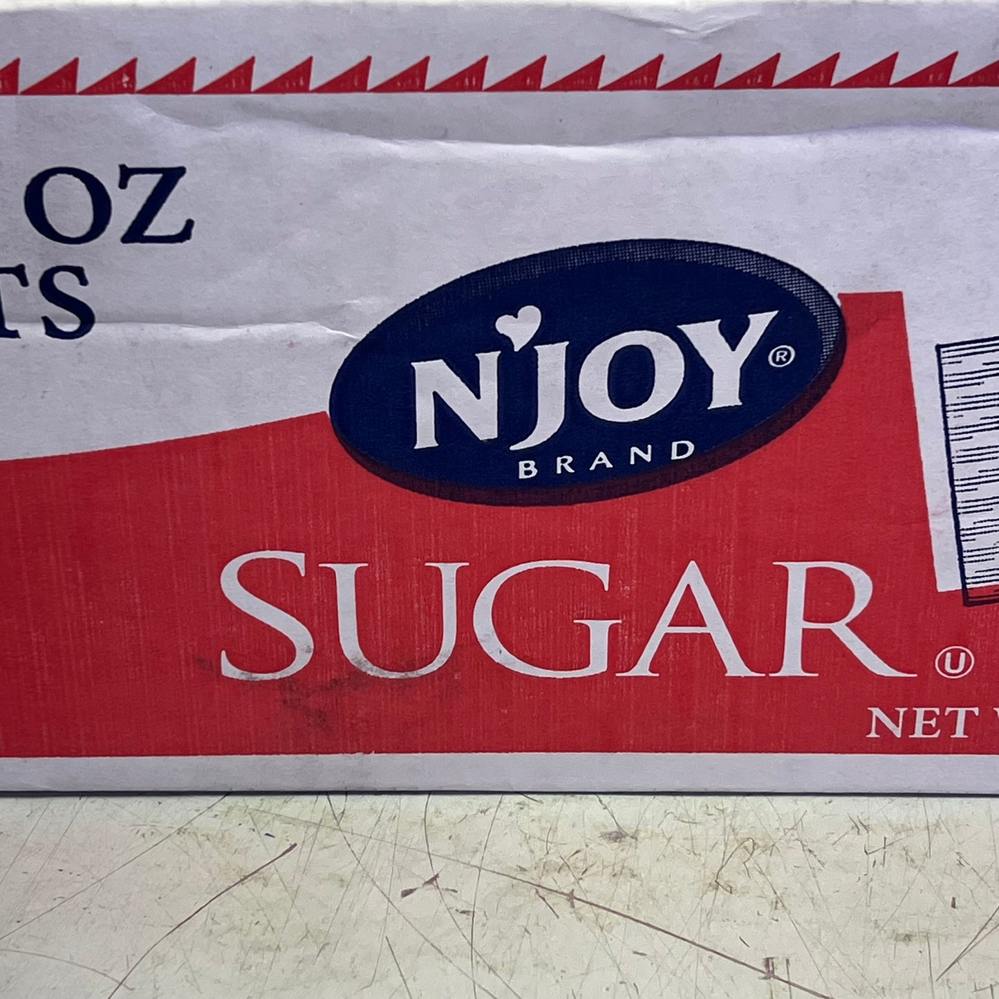ZA@ ZA@ N'JOY (2000 PACK) Sugar Packets 2.8 G White (Slightly Damaged Box)