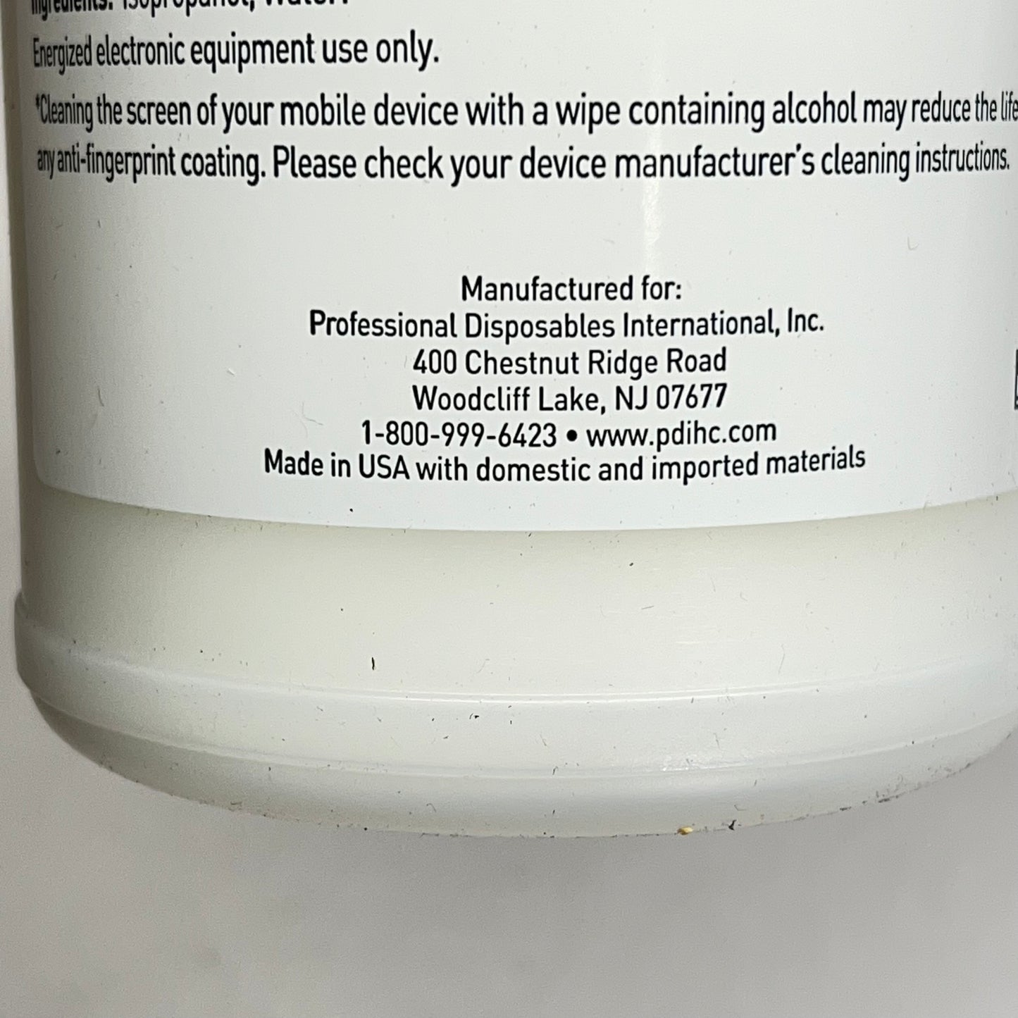 PDI Easy Screen Wipes 70% IPA 12 Pack 70 Ct Each BB 12/2027