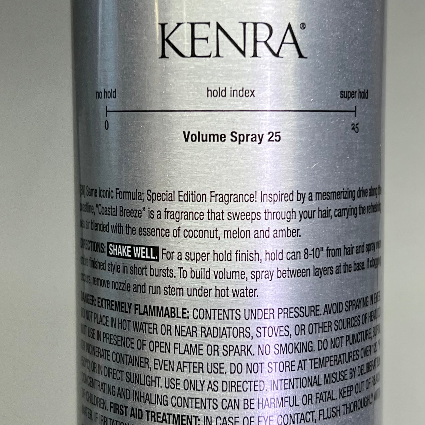 KENRA (3 PACK) Special Edition 25 Volume Spray Coastal Breeze Scent 10.0 oz