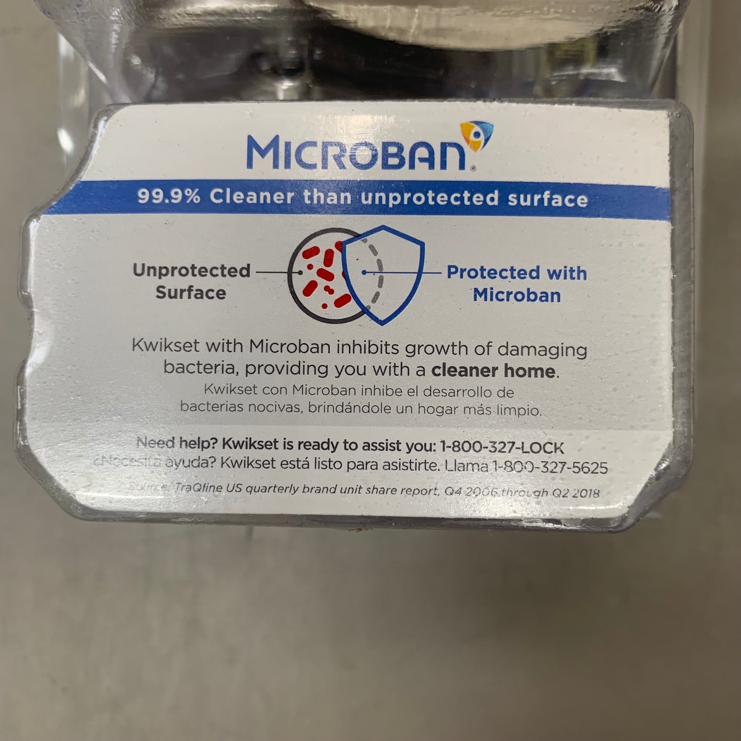 KWIKSET Closet Cove Passage Door Knob 2" Diameter Silver 92001-509