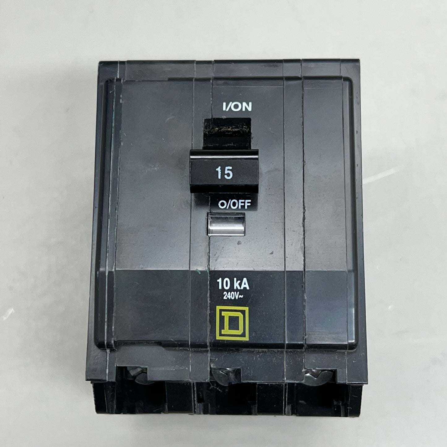 SQUARE D 15 Amp Circuit Breaker Bolt-On 3Pole 240V by Schneider Electric QOB315