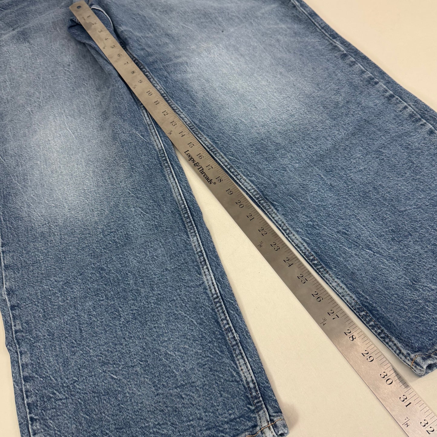 GOOD AMERICAN Good 90's Relaxed Jeans Women's Sz 14 Indigo575 GNI384T