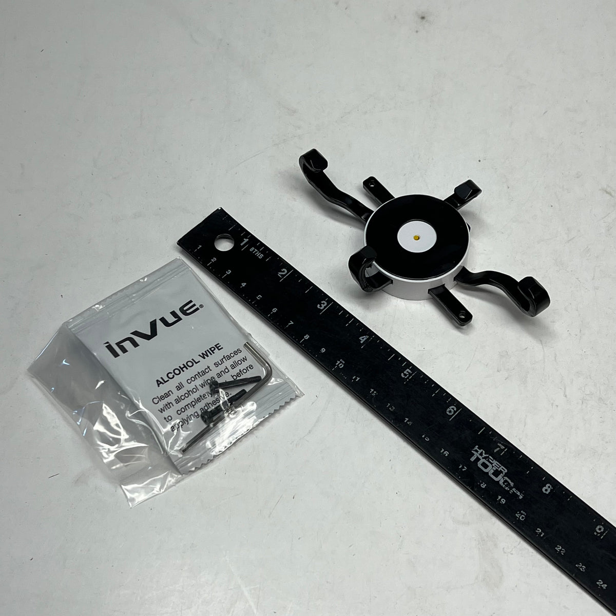 INVUE Onepod Bracket & Plate W/allen Wrench & Wipe 4.0mm 4 Way HH White DBH298-W