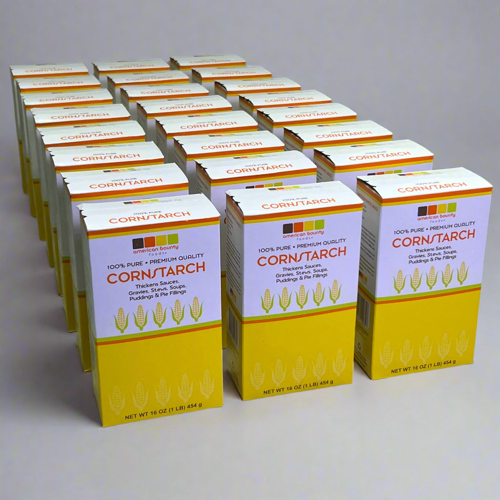 ZA@ CORNSTARCH (24 PACK) Thickens Sauces 16 oz BB 11/27 (New) G
