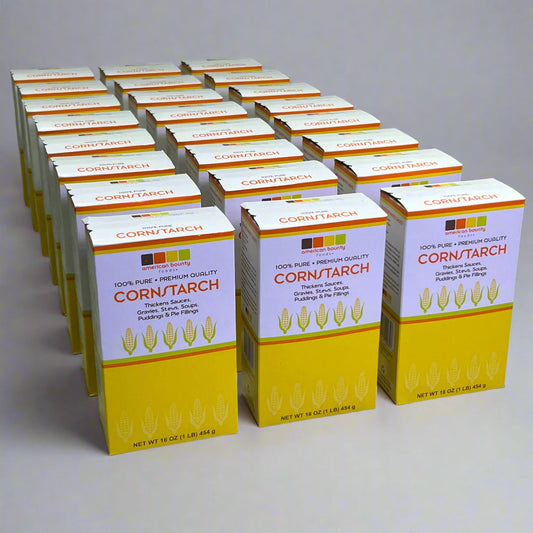ZA@ CORNSTARCH (24 PACK) Thickens Sauces 16 oz BB 11/27 (New) A
