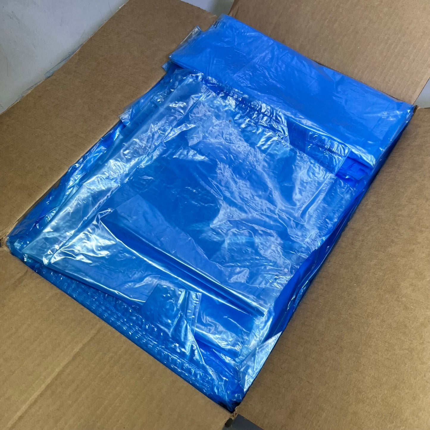 ZA@ DONALD PALMER CO (500 PACK) Food Grade Liners S015201, Blue Sz 23" x 17" x 28"