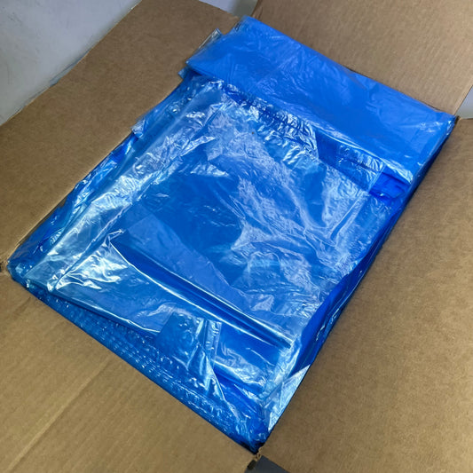 ZA@ DONALD PALMER CO (500 PACK) Food Grade Liners S015201, Blue Sz 23" x 17" x 28"