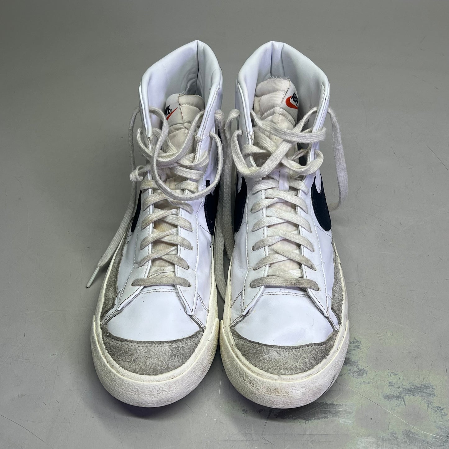 NIKE Blazer High Mid '77 Vintage Shoes Men's Sz 11.5 White/Black (Pre-Owned)