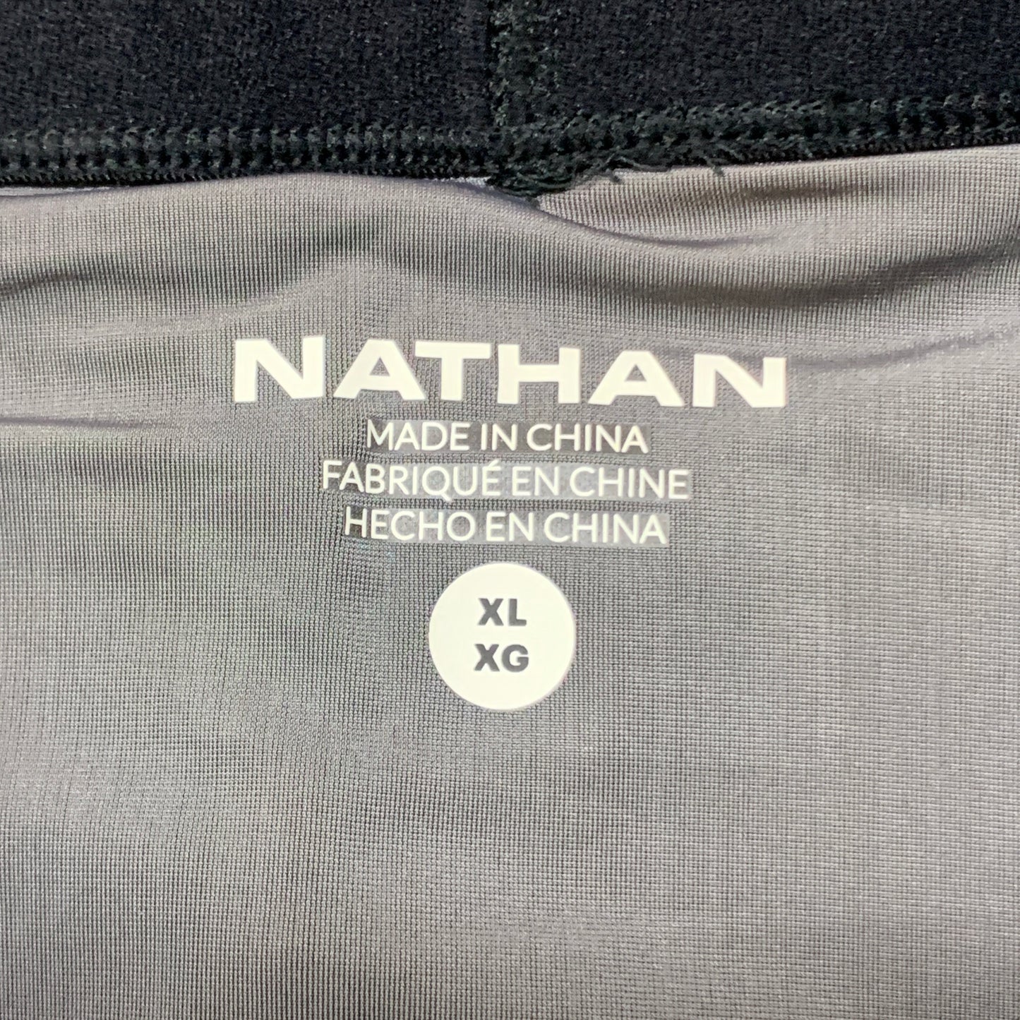 NATHAN Front Runner Shorts 5" Inseam Men's Charcoal Size XL NS70100-80003-XL