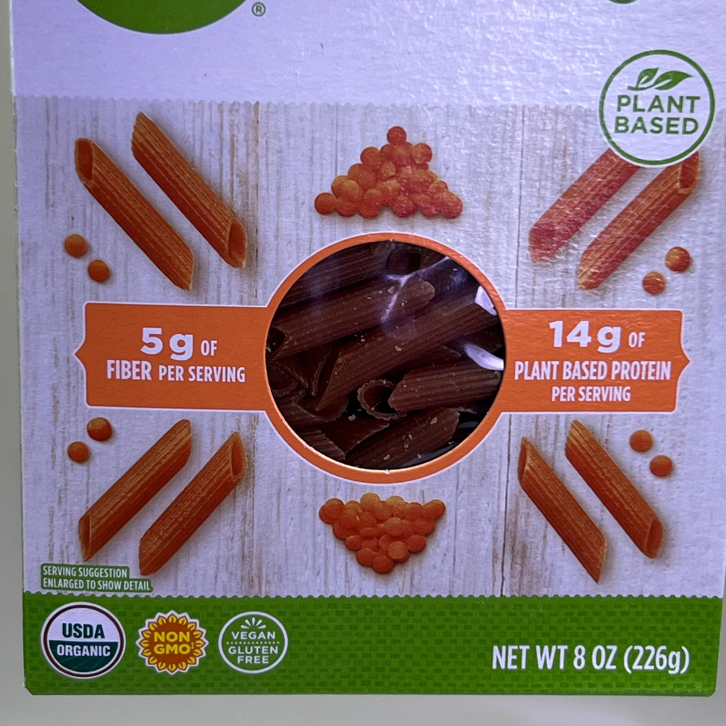 SIMPLE TRUTH ORGANIC (6 PACK) Red Lentil Penne Pasta 8 oz Red BB 03/26