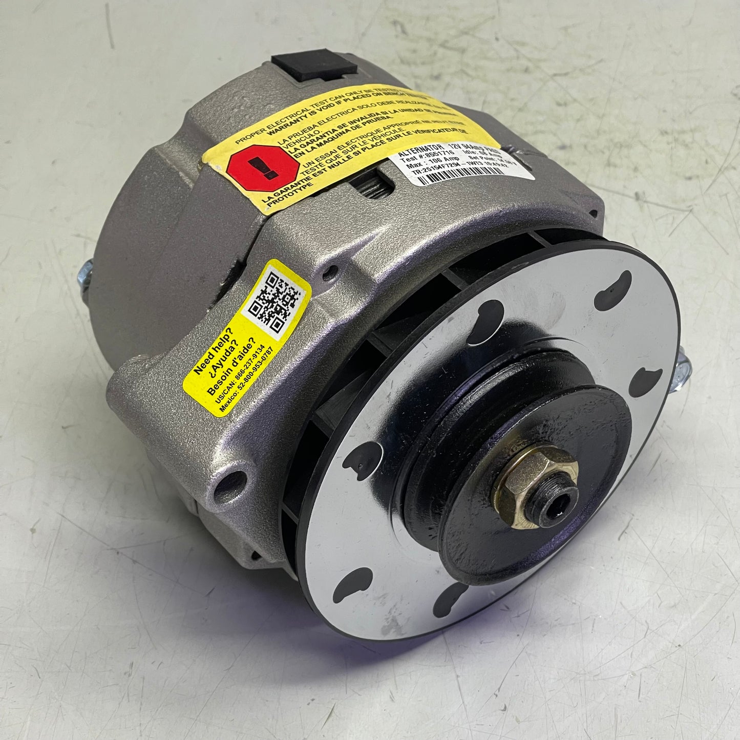 NAPA Replacement Alternator 213-4356SW