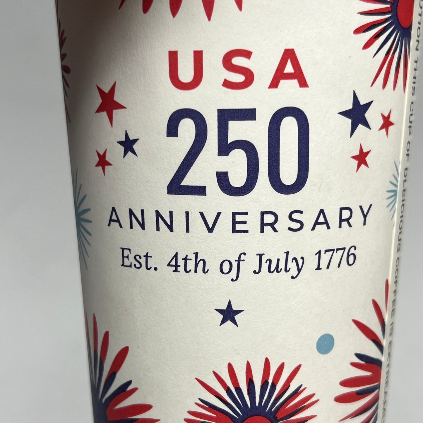 ZA@ SURGE SUPPLY CO  (500 PACK) Paper Usa 250 Anniversary 4th Of July Cups Medium | Red/White/Blue/Green HC-20S-DW-RBCL