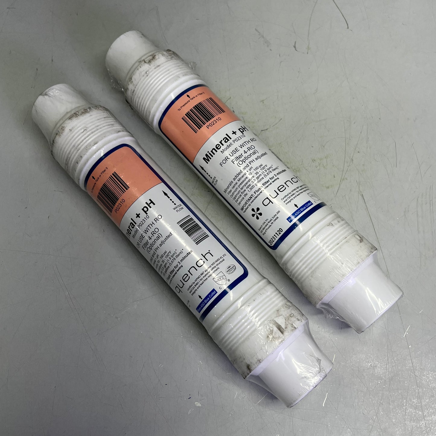 QUENCH  (2 PACK) Mineral + PH For Bottomless Cooler Filter For Culligan P02310